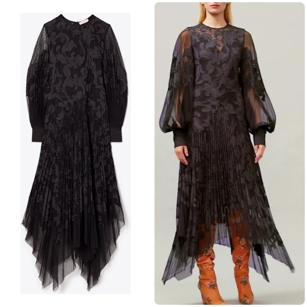 New Tory Burch Embellished Guipure Dress